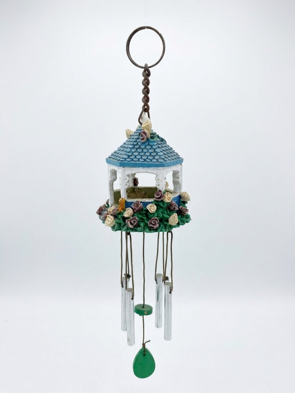 Vintage Gazebo Rose Garden Mini Wind Chime Cottagecore Fairycore Y2K